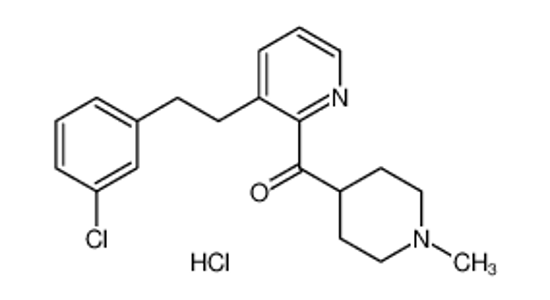 Picture of (1-Methyl-4-piperidinyl)[3-[2-(3-chlorophenyl)ethyl]pyridinyl]methanone hydrochloride