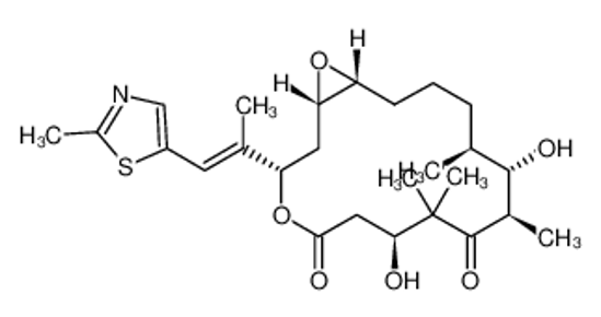 Picture of (1R,5S,6S,7R,10S,14S,16S)-6,10-dihydroxy-5,7,9,9-tetramethyl-14-[(E)-1-(2-methyl-1,3-thiazol-4-yl)prop-1-en-2-yl]-13,17-dioxabicyclo[14.1.0]heptadecane-8,12-dione
