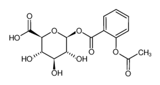 Picture of (2S,3S,4S,5R,6S)-6-(2-acetyloxybenzoyl)oxy-3,4,5-trihydroxyoxane-2-carboxylic acid