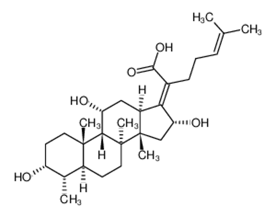Picture of (2E)-6-methyl-2-[(3R,4S,5S,8S,9S,10S,11R,13R,14S,16R)-3,11,16-trihydroxy-4,8,10,14-tetramethyl-2,3,4,5,6,7,9,11,12,13,15,16-dodecahydro-1H-cyclopenta[a]phenanthren-17-ylidene]hept-5-enoic acid