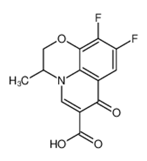 Picture of 9,10-Difluoro-2,3-dihydro-3-methyl-7-oxo-7H-pyrido[1,2,3-de]-1,4-benzoxazine-6-carboxylic acid