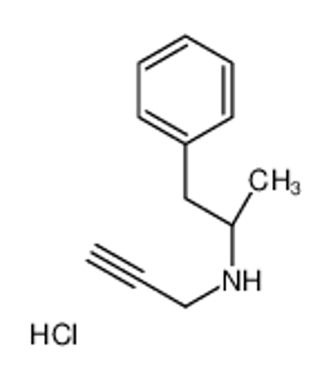 Picture of (2R)-1-phenyl-N-prop-2-ynylpropan-2-amine,hydrochloride
