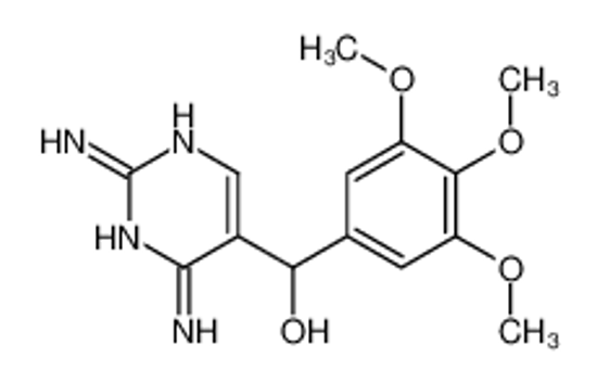 Picture of (2,4-diaminopyrimidin-5-yl)-(3,4,5-trimethoxyphenyl)methanol