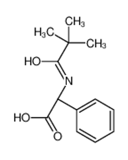 Picture of (2R)-2-(2,2-dimethylpropanoylamino)-2-phenylacetic acid