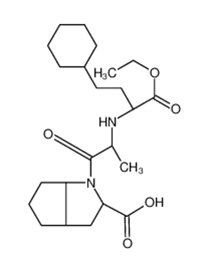 Picture of (2S,3aS,6aS)-1-[(2S)-2-[[(2S)-4-cyclohexyl-1-ethoxy-1-oxobutan-2-yl]amino]propanoyl]-3,3a,4,5,6,6a-hexahydro-2H-cyclopenta[b]pyrrole-2-carboxylic acid