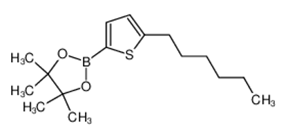 Picture of 2-(5-hexylthiophen-2-yl)-4,4,5,5-tetramethyl-1,3,2-dioxaborolane