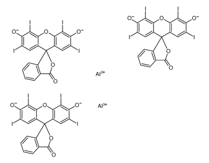Show details for dialuminum,2',4',5',7'-tetraiodo-3-oxospiro[2-benzofuran-1,9'-xanthene]-3',6'-diolate