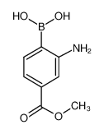 Picture of (2-amino-4-methoxycarbonylphenyl)boronic acid,hydrochloride