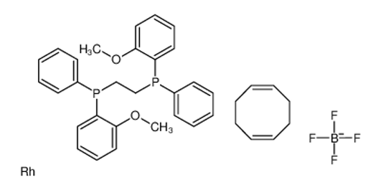 Picture of (1Z,5Z)-cycloocta-1,5-diene,(S)-(2-methoxyphenyl)-[2-[(2-methoxyphenyl)-phenylphosphanyl]ethyl]-phenylphosphane,rhodium,tetrafluoroborate