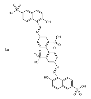 Picture of [1,1'-Biphenyl]-2,2'-disulfonic acid, 4,4'-bis[2-(2-hydroxy-6-sulfo-1-naphthalenyl)diazenyl]-, sodium salt (1:4)