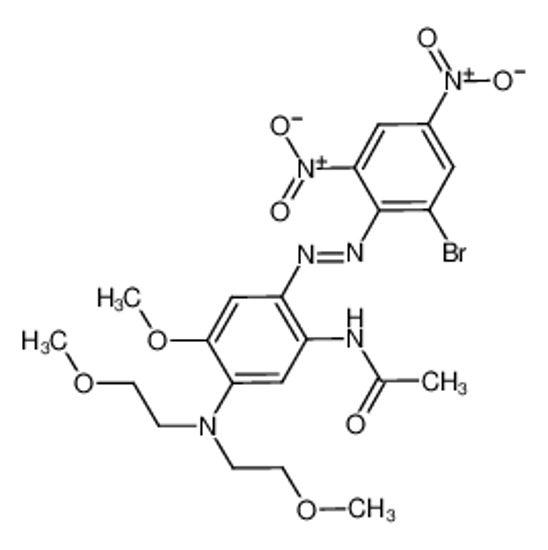 Picture of N-[5-[bis(2-methoxyethyl)amino]-2-[(2-bromo-4,6-dinitrophenyl)azo]-4-methoxyphenyl]acetamide