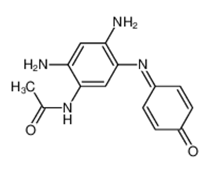 Picture of N-[2,4-diamino-5-[(4-oxocyclohexa-2,5-dien-1-ylidene)amino]phenyl]acetamide