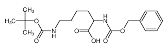 Picture of (2S)-6-[(2-methylpropan-2-yl)oxycarbonylamino]-2-(phenylmethoxycarbonylamino)hexanoic acid