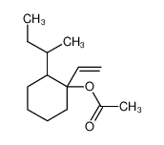 Picture of (2-butan-2-yl-1-ethenylcyclohexyl) acetate