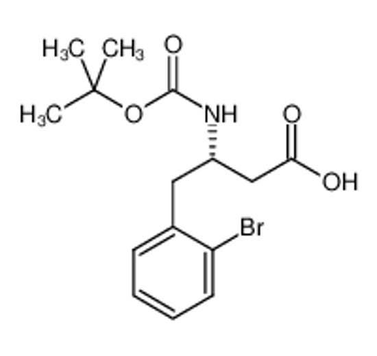Picture of (2S)-3-amino-4-(2-bromophenyl)-2-[(2-methylpropan-2-yl)oxycarbonyl]butanoic acid