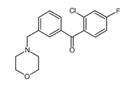 Picture of (2-chloro-4-fluorophenyl)-[3-(morpholin-4-ylmethyl)phenyl]methanone
