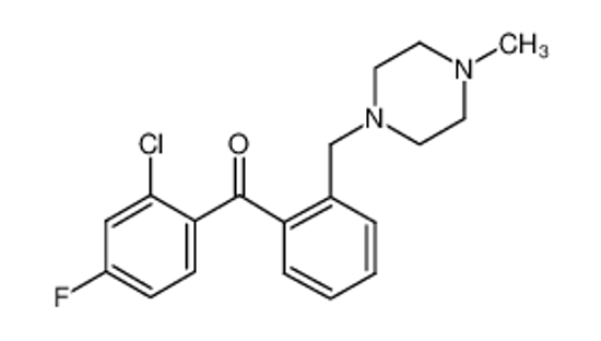 Picture of (2-chloro-4-fluorophenyl)-[2-[(4-methylpiperazin-1-yl)methyl]phenyl]methanone