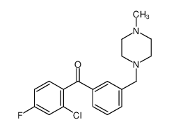 Picture of (2-chloro-4-fluorophenyl)-[3-[(4-methylpiperazin-1-yl)methyl]phenyl]methanone