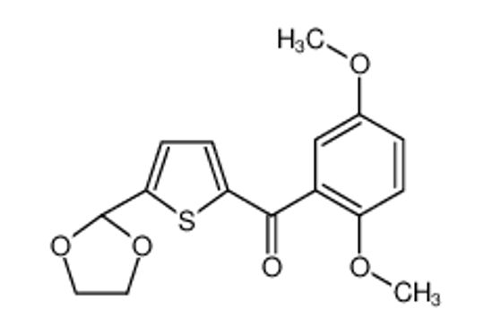 Picture of (2,5-dimethoxyphenyl)-[5-(1,3-dioxolan-2-yl)thiophen-2-yl]methanone