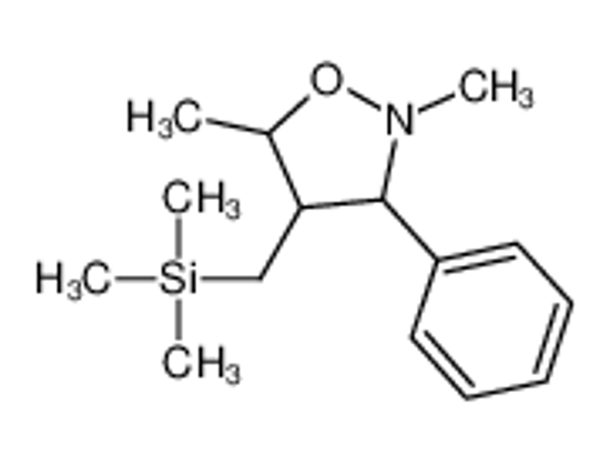 Picture of (2,5-dimethyl-3-phenyl-1,2-oxazolidin-4-yl)methyl-trimethylsilane