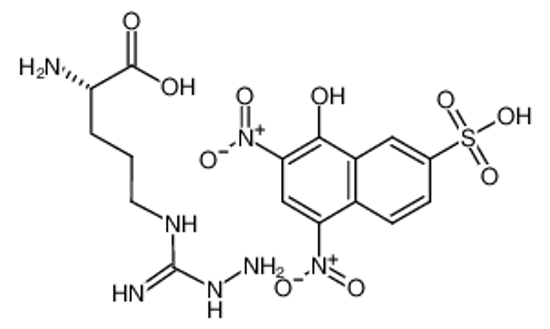Picture of (2S)-2-amino-5-[[amino(hydrazinyl)methylidene]amino]pentanoic acid,8-hydroxy-5,7-dinitronaphthalene-2-sulfonic acid