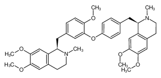 Picture of (1R)-1-[[4-[5-[[(1R)-6,7-dimethoxy-2-methyl-3,4-dihydro-1H-isoquinolin-1-yl]methyl]-2-methoxyphenoxy]phenyl]methyl]-6,7-dimethoxy-2-methyl-3,4-dihydro-1H-isoquinoline