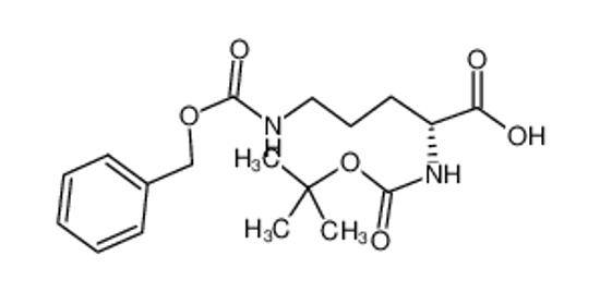 Picture of (2R)-2-[(2-methylpropan-2-yl)oxycarbonylamino]-5-(phenylmethoxycarbonylamino)pentanoic acid
