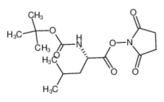 Picture of (2,5-dioxopyrrolidin-1-yl) 4-methyl-2-[(2-methylpropan-2-yl)oxycarbonylamino]pentanoate