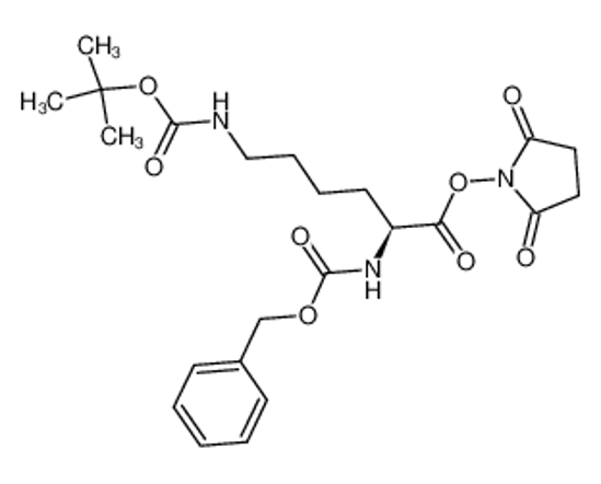 Picture of (2,5-dioxopyrrolidin-1-yl) 6-[(2-methylpropan-2-yl)oxycarbonylamino]-2-(phenylmethoxycarbonylamino)hexanoate