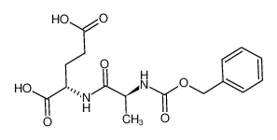 Picture of (2S)-2-[[(2S)-2-(phenylmethoxycarbonylamino)propanoyl]amino]pentanedioic acid