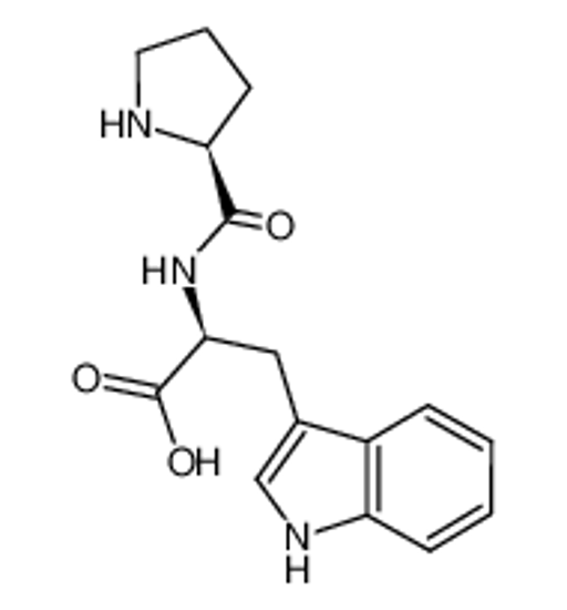 Picture of (2S)-3-(1H-indol-3-yl)-2-[[(2S)-pyrrolidine-2-carbonyl]amino]propanoic acid