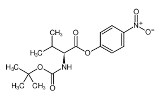 Picture of (4-nitrophenyl) (2S)-3-methyl-2-[(2-methylpropan-2-yl)oxycarbonylamino]butanoate