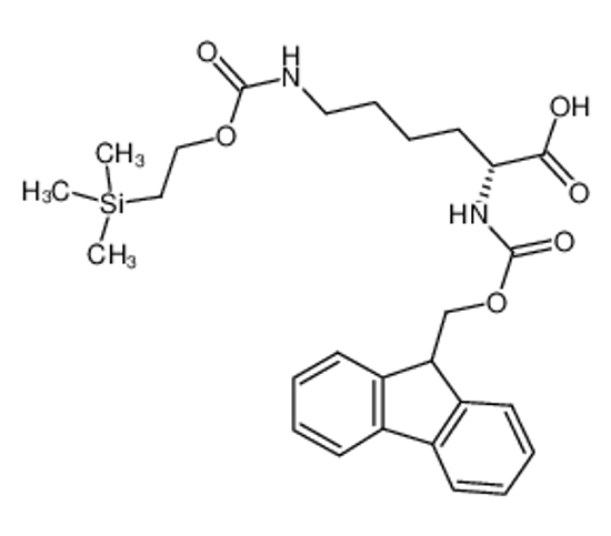Picture of (2R)-2-(9H-fluoren-9-ylmethoxycarbonylamino)-6-(2-trimethylsilylethoxycarbonylamino)hexanoic acid