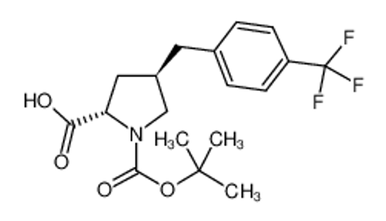Picture of (2S,4R)-1-[(2-methylpropan-2-yl)oxycarbonyl]-4-[[4-(trifluoromethyl)phenyl]methyl]pyrrolidine-2-carboxylic acid
