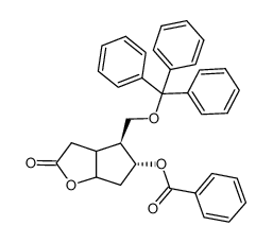 Picture of (-)-3-OXO-6-β-TRITYLOXYMETHYL-7-α-BENZOYL-OXY-2-OXABICYCLO[3.3.0!OCTANE