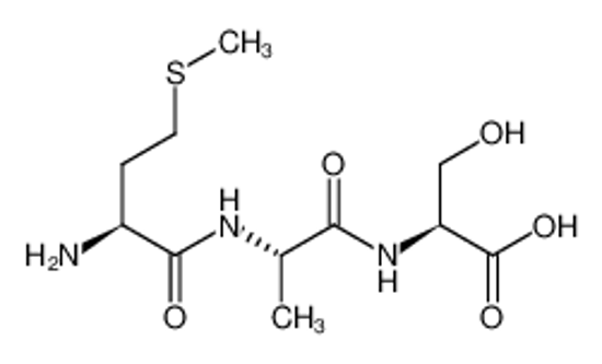 Picture of (2S)-2-[[(2S)-2-[[(2S)-2-amino-4-methylsulfanylbutanoyl]amino]propanoyl]amino]-3-hydroxypropanoic acid