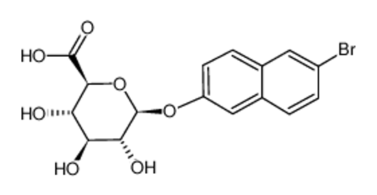 Picture of (2S,3S,4S,5R,6S)-6-(6-bromonaphthalen-2-yl)oxy-3,4,5-trihydroxyoxane-2-carboxylic acid