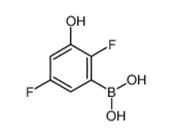 Picture of (2,5-difluoro-3-hydroxyphenyl)boronic acid