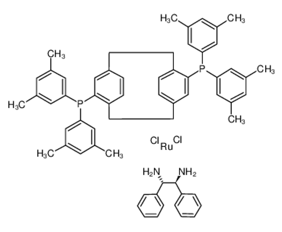Picture of DICHLORO[(R)-(-)-4,12-BIS(DI(3,5-XYLYL)PHOSPHINO)-[2,2]-PARACYCLOPHANE][(1S,2S)-(-)-1,2-DIPHENYLETHYLENEDIAMINE]RUTHENIUM