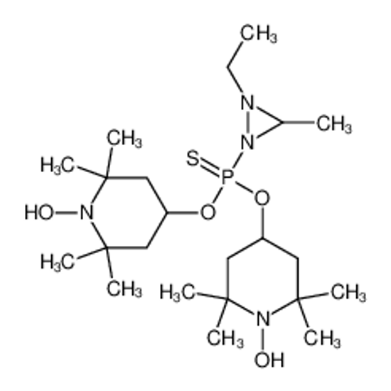 Picture of (2-ethyl-3-methyldiaziridin-1-yl)-bis[(1-hydroxy-2,2,6,6-tetramethylpiperidin-4-yl)oxy]-sulfanylidene-λ<sup>5</sup>-phosphane