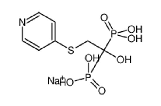 Picture of sodium,(1-hydroxy-1-phosphono-2-pyridin-4-ylsulfanylethyl)phosphonic acid