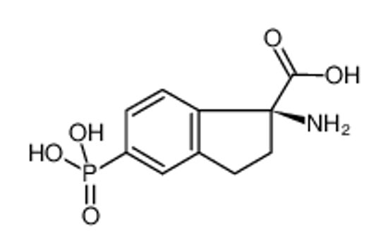 Picture of (1S)-1-amino-5-phosphono-2,3-dihydroindene-1-carboxylic acid