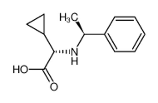Picture of (2S)-2-cyclopropyl-2-[[(1S)-1-phenylethyl]amino]acetic acid