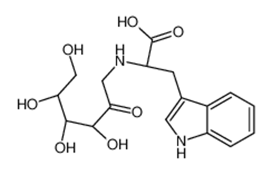 Picture of (2S)-3-(1H-Indol-3-yl)-2-{[(3S,4R,5R)-3,4,5,6-tetrahydroxy-2-oxoh exyl]amino}propanoic acid (non-preferred name)