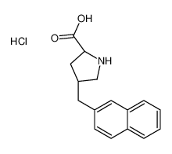 Picture of (2S,4R)-4-(naphthalen-2-ylmethyl)pyrrolidine-2-carboxylic acid,hydrochloride