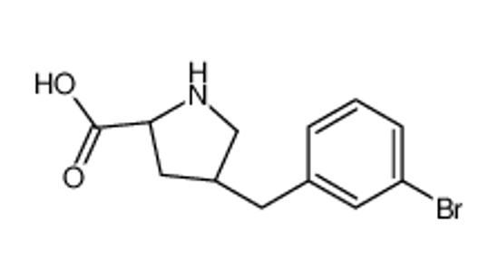 Picture of (2S,4R)-4-[(3-bromophenyl)methyl]pyrrolidine-2-carboxylic acid