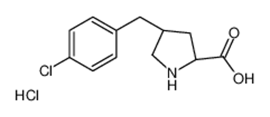 Picture of (2S,4R)-4-[(4-chlorophenyl)methyl]pyrrolidine-2-carboxylic acid,hydrochloride
