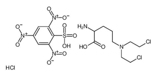 Picture of (2S)-2-amino-5-[bis(2-chloroethyl)amino]pentanoic acid,2,4,6-trinitrobenzenesulfonic acid,hydrochloride