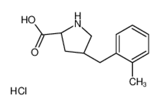 Picture of (2S,4R)-4-[(2-methylphenyl)methyl]pyrrolidine-2-carboxylic acid,hydrochloride