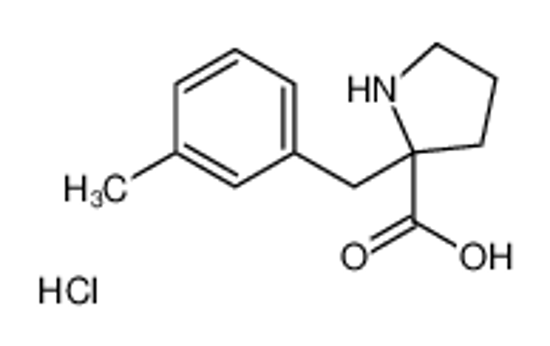 Picture of (2S)-2-[(3-methylphenyl)methyl]pyrrolidine-2-carboxylic acid,hydrochloride